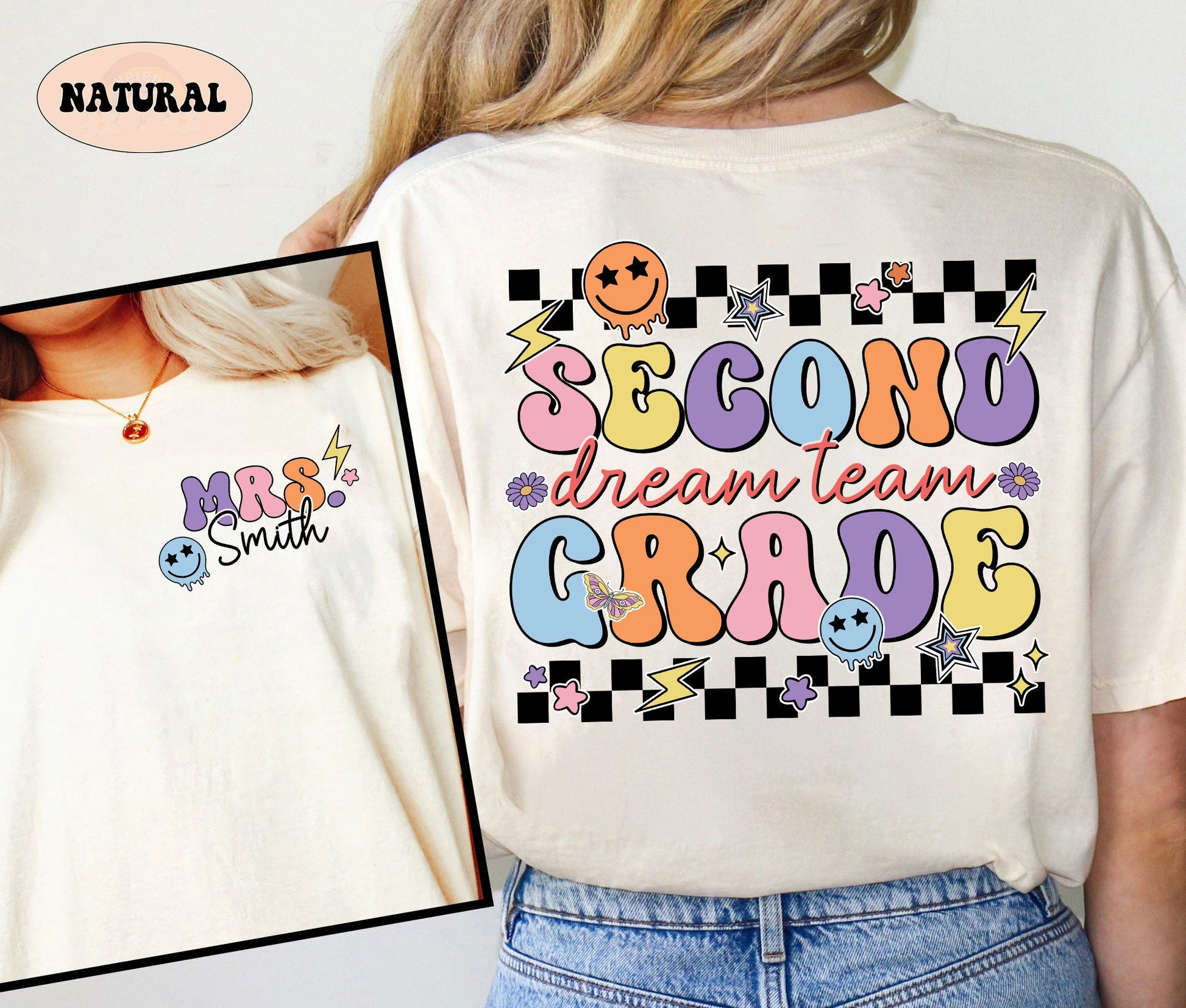 Teacher Shirt, Second Grade Dream Team Shirt, Retro Second Grade Era Shirt, Teacher 2nd Grade Shirt, Teacher Gift, Teacher Appreciation Gift