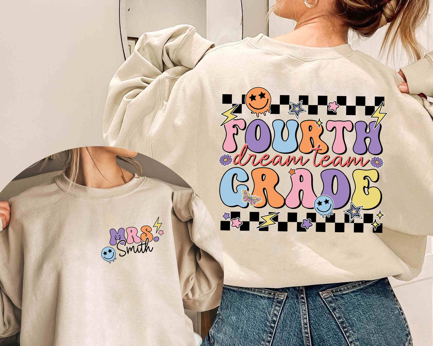 Teacher Shirt, Fourth Grade Dream Team Shirt, Retro Fourth Grade Era Shirt, Teacher 4th Grade Shirt, Teacher Gift, Teacher Appreciation Gift