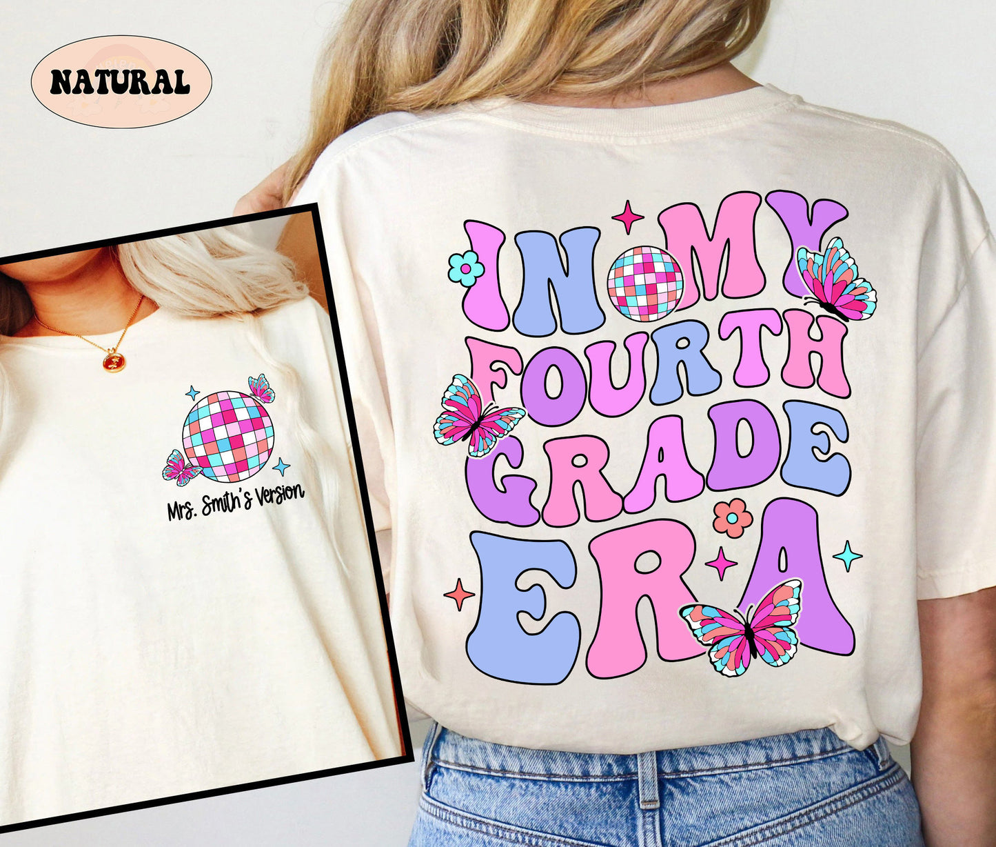 Teacher Shirt, Fourth Grade Teacher Shirt, Cute Fourth Grade Era Shirt, Teacher 4th Grade Shirt, Teacher Gift, Teacher Appreciation Gift