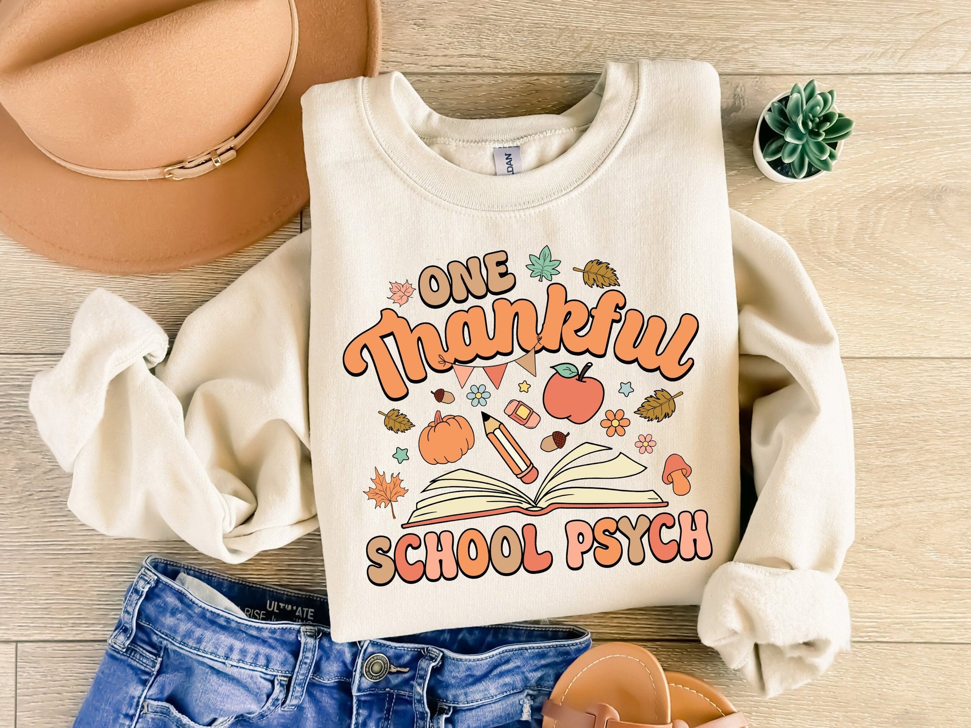 School Psychologist Shirt, One Thankful School Psych Shirt, School Psych Thanksgiving Shirt, Fall School Psychologist, School Psych Gift