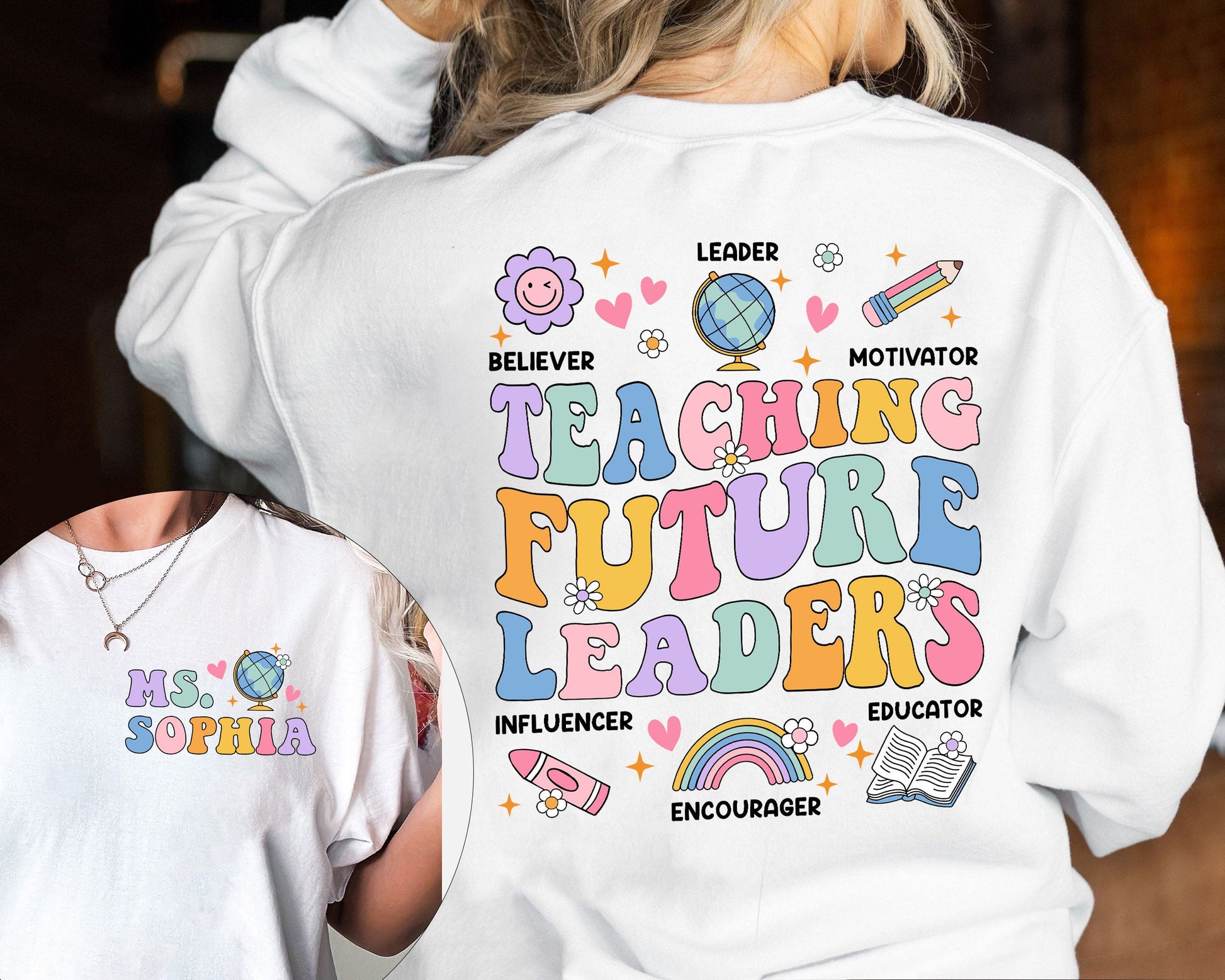 Teacher Shirt, Teaching Future Leaders Shirt, Back To School Shirt, Custom Teacher Shirt, Kindergarten Teacher, Teacher Appreciation Gift
