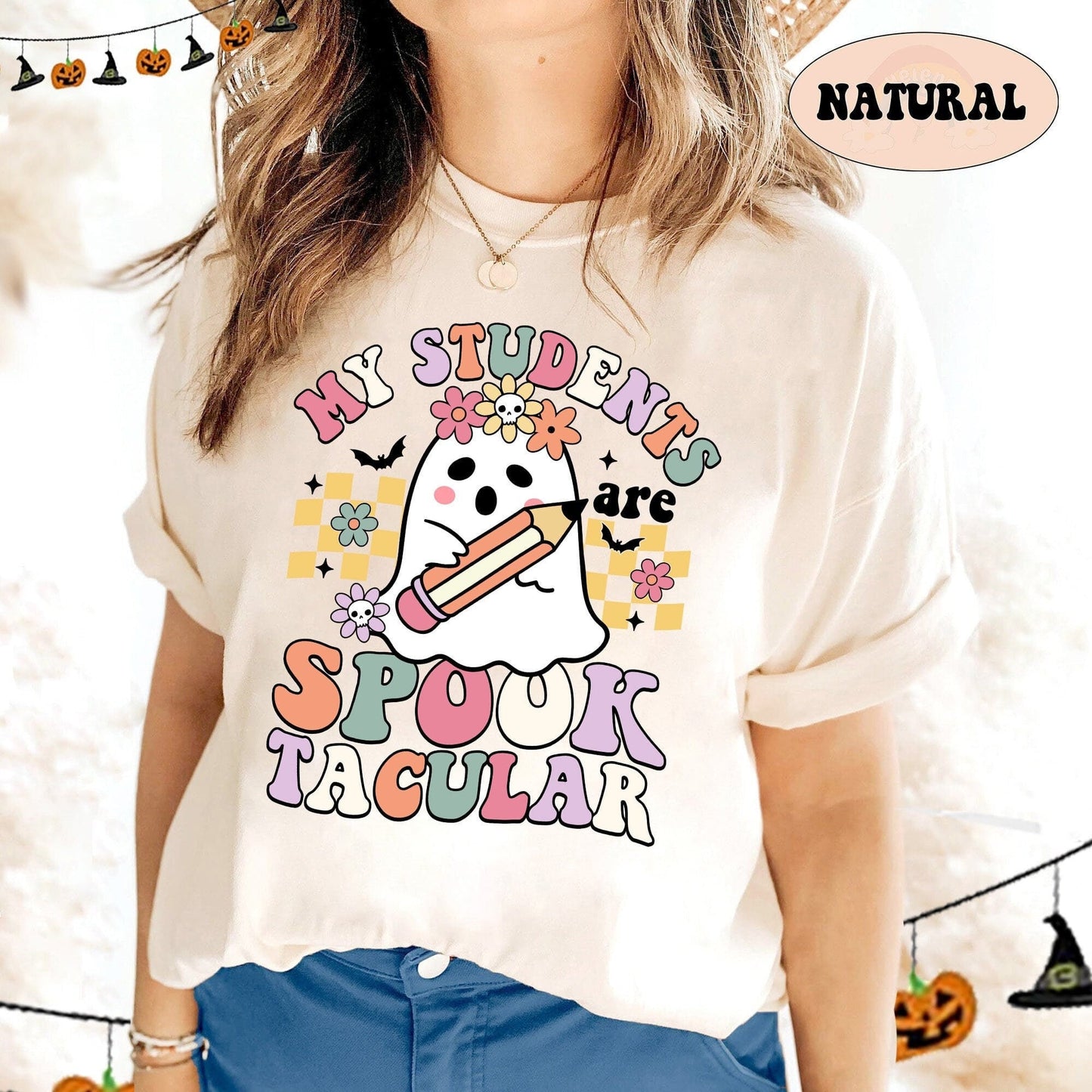 Teacher Halloween Shirt, My Students Are Spooktacular Shirt, Trick Or Teach Shirt, Halloween Kindergarten Teacher, Teacher Halloween Gift