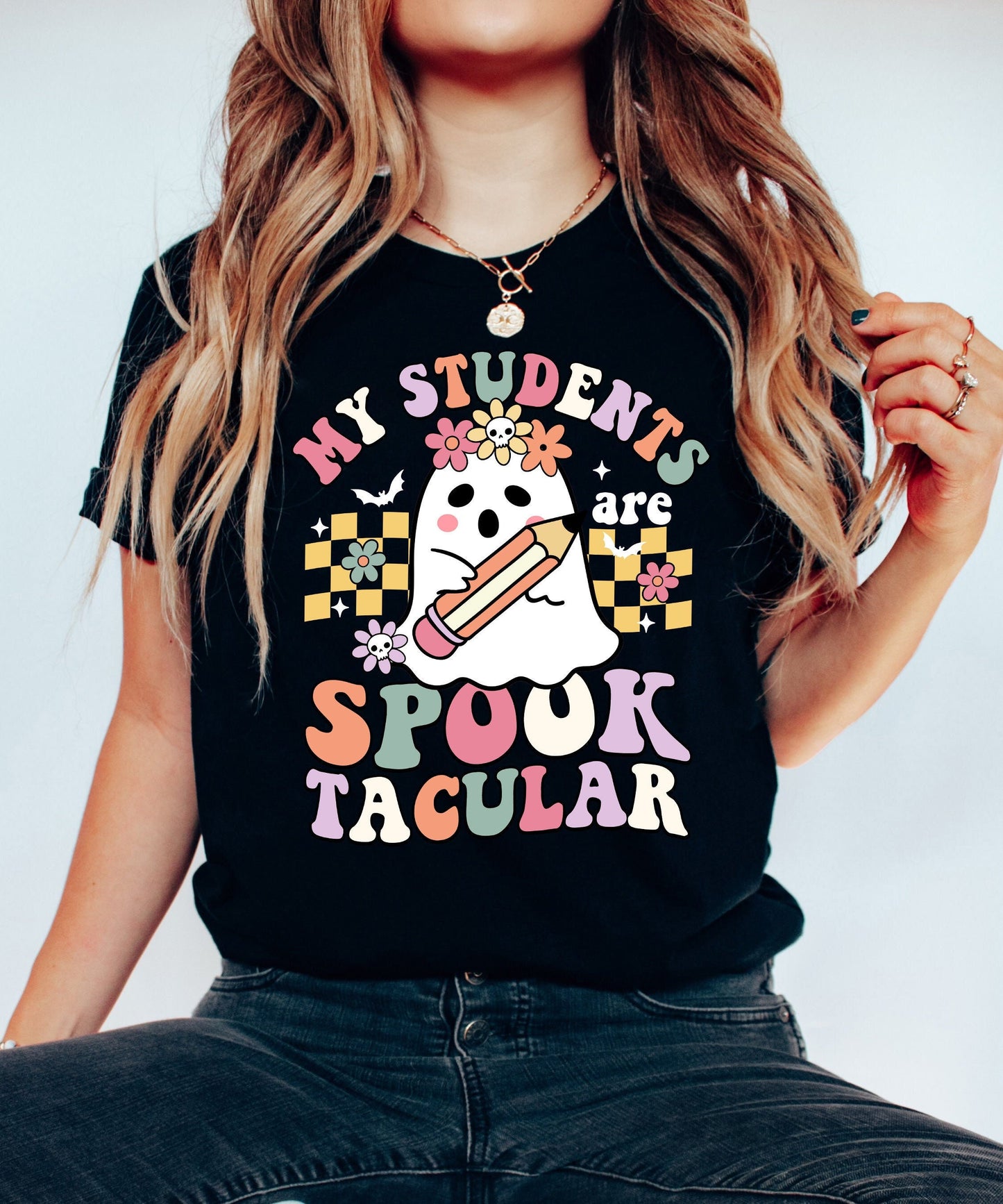 Teacher Halloween Shirt, My Students Are Spooktacular Shirt, Trick Or Teach Shirt, Halloween Kindergarten Teacher, Teacher Halloween Gift