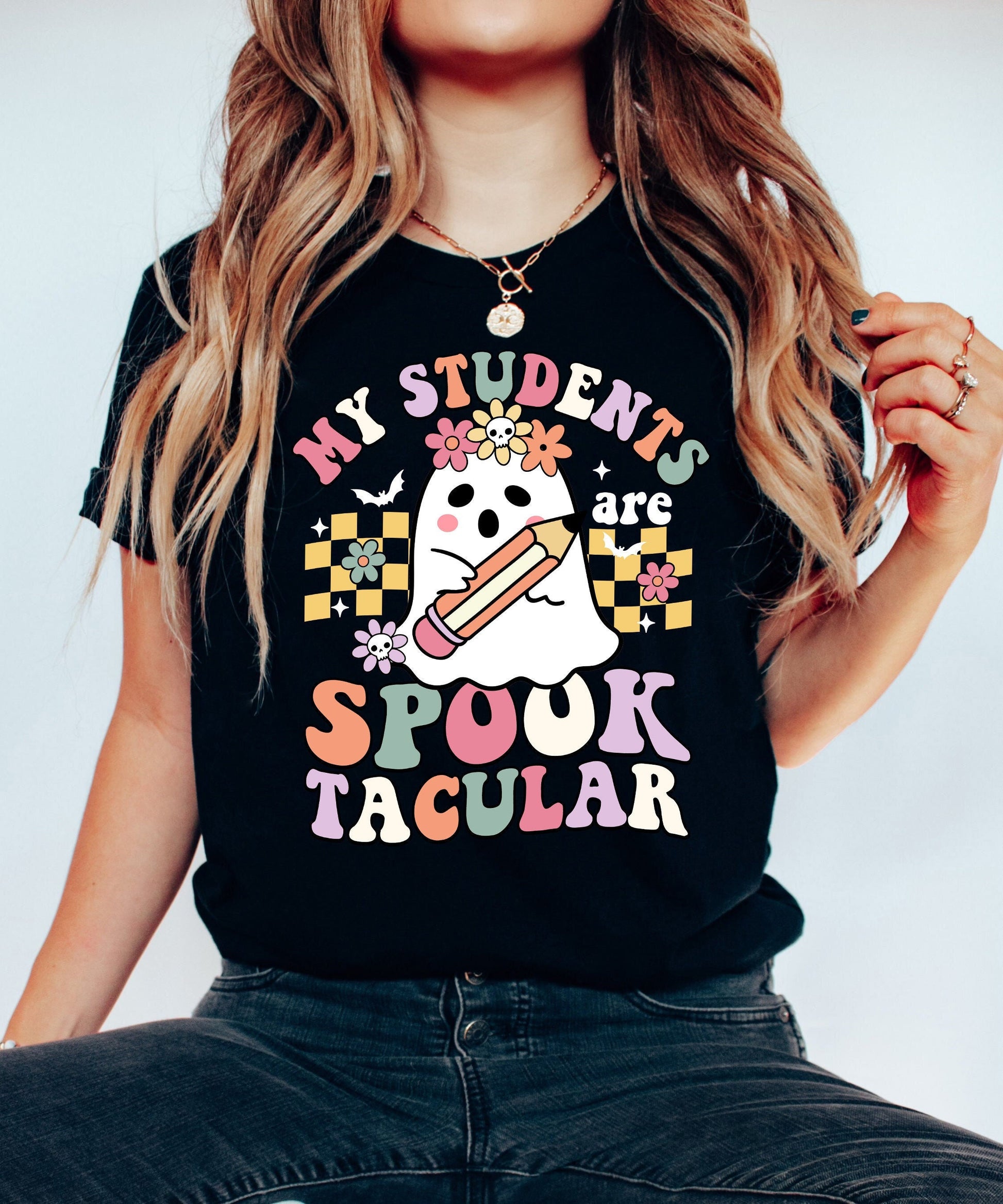 Teacher Halloween Shirt, My Students Are Spooktacular Shirt, Trick Or Teach Shirt, Halloween Kindergarten Teacher, Teacher Halloween Gift