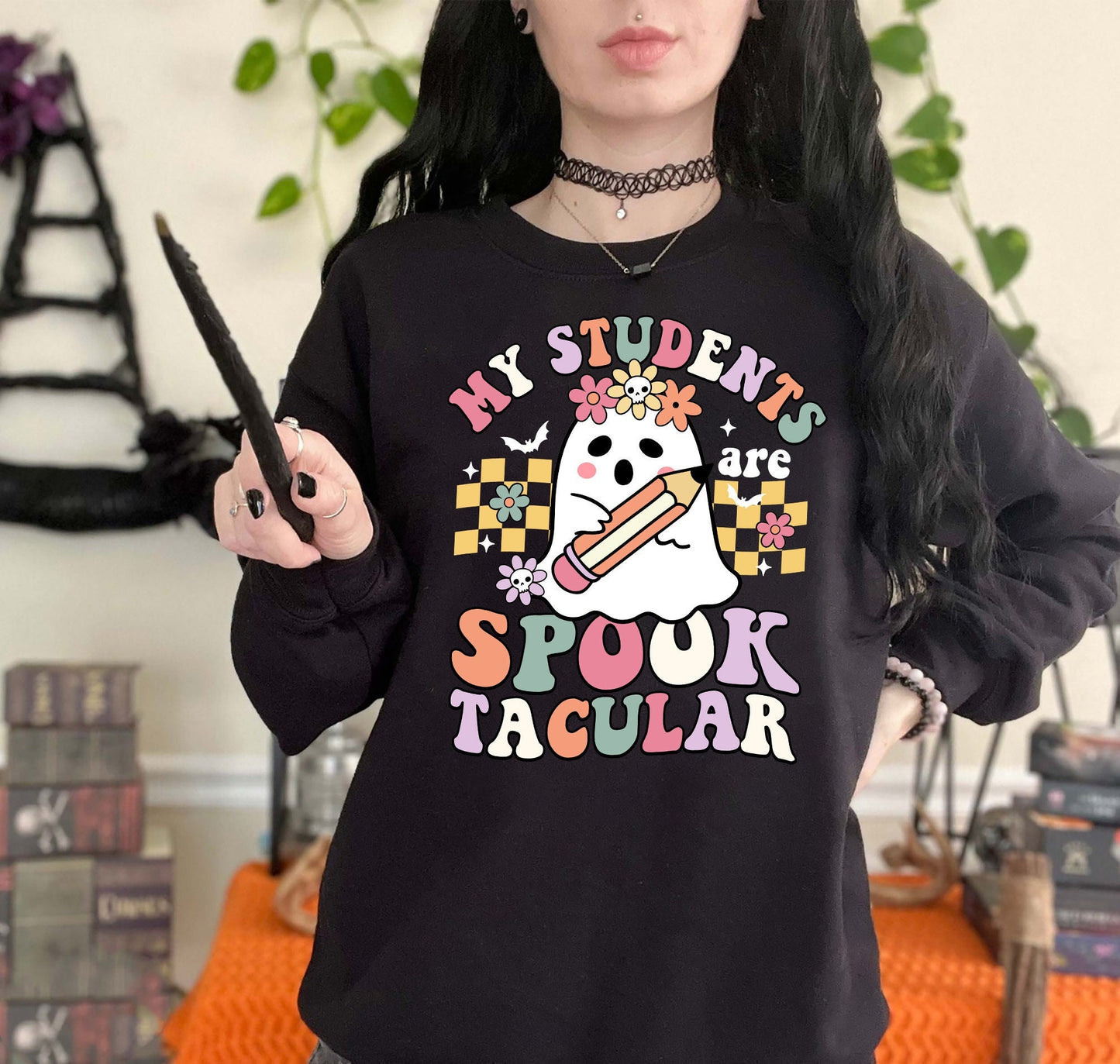 Teacher Halloween Shirt, My Students Are Spooktacular Shirt, Trick Or Teach Shirt, Halloween Kindergarten Teacher, Teacher Halloween Gift