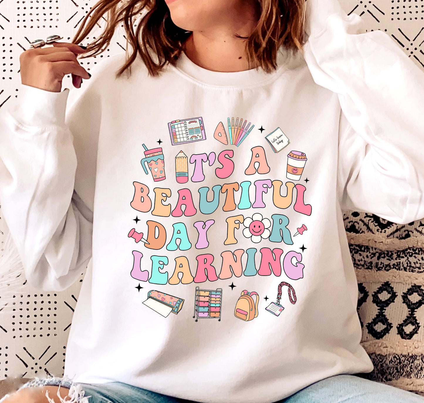 Teacher Shirt, It's A Beautiful Day For Learning Shirt, Teacher Life Shirt, Back To School, Kindergarten Teacher, Teacher Appreciation Gift