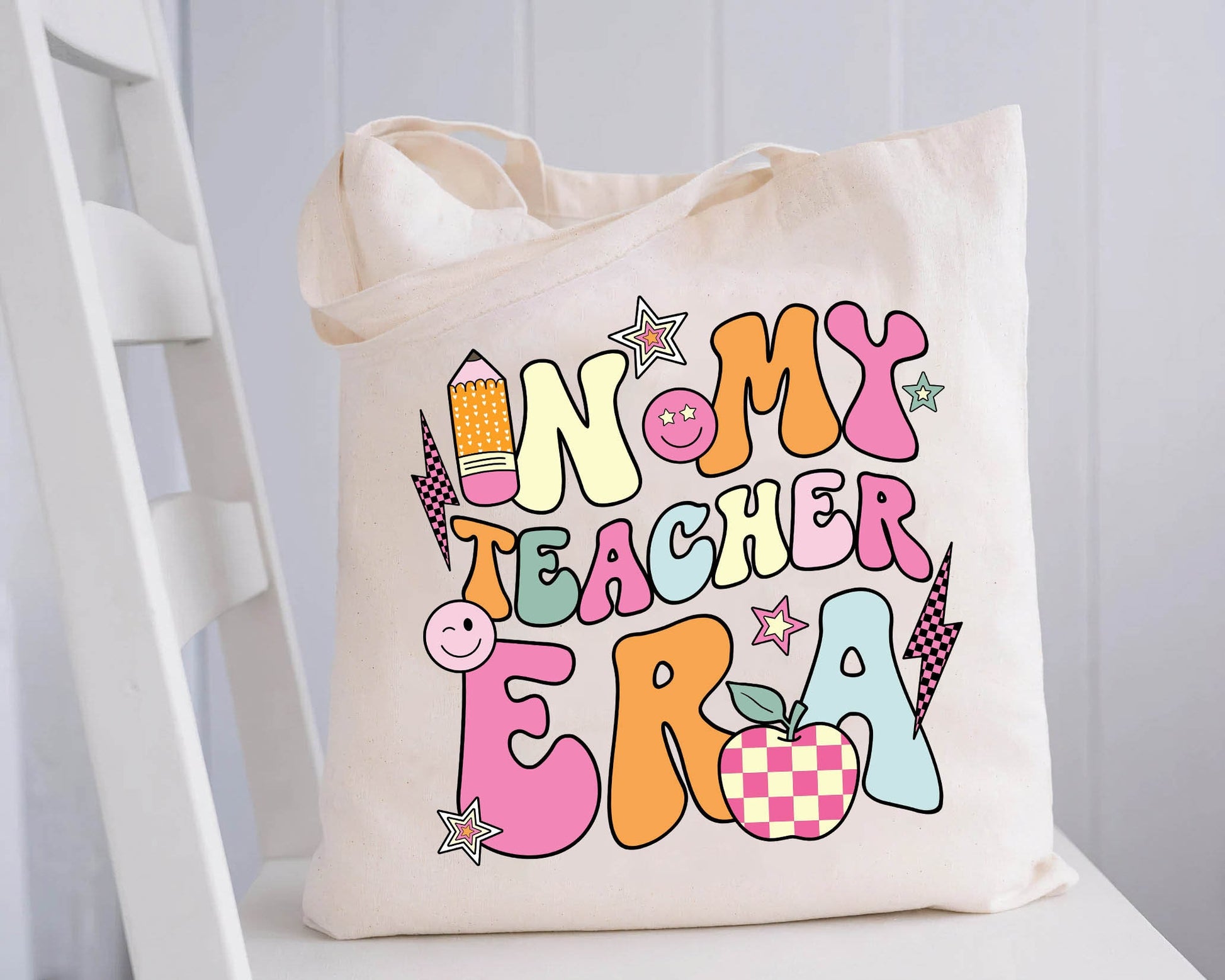 Teacher Tote Bag Gift, In My Teacher Era School Bag, Teacher Era Tote Bag, Back To School Bag, Teacher Appreciation Gift, Teacher School Bag