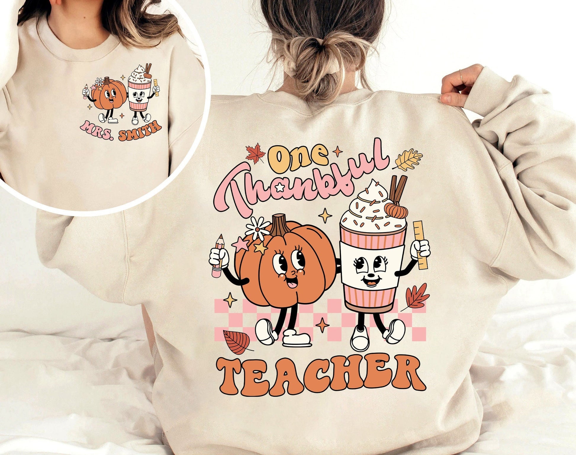 Teacher Shirt, One Thankful Teacher Shirt, Teacher Thanksgiving Shirt, Retro Fall Teacher Shirt, Pumpkin Teacher, Kindergarten Teacher