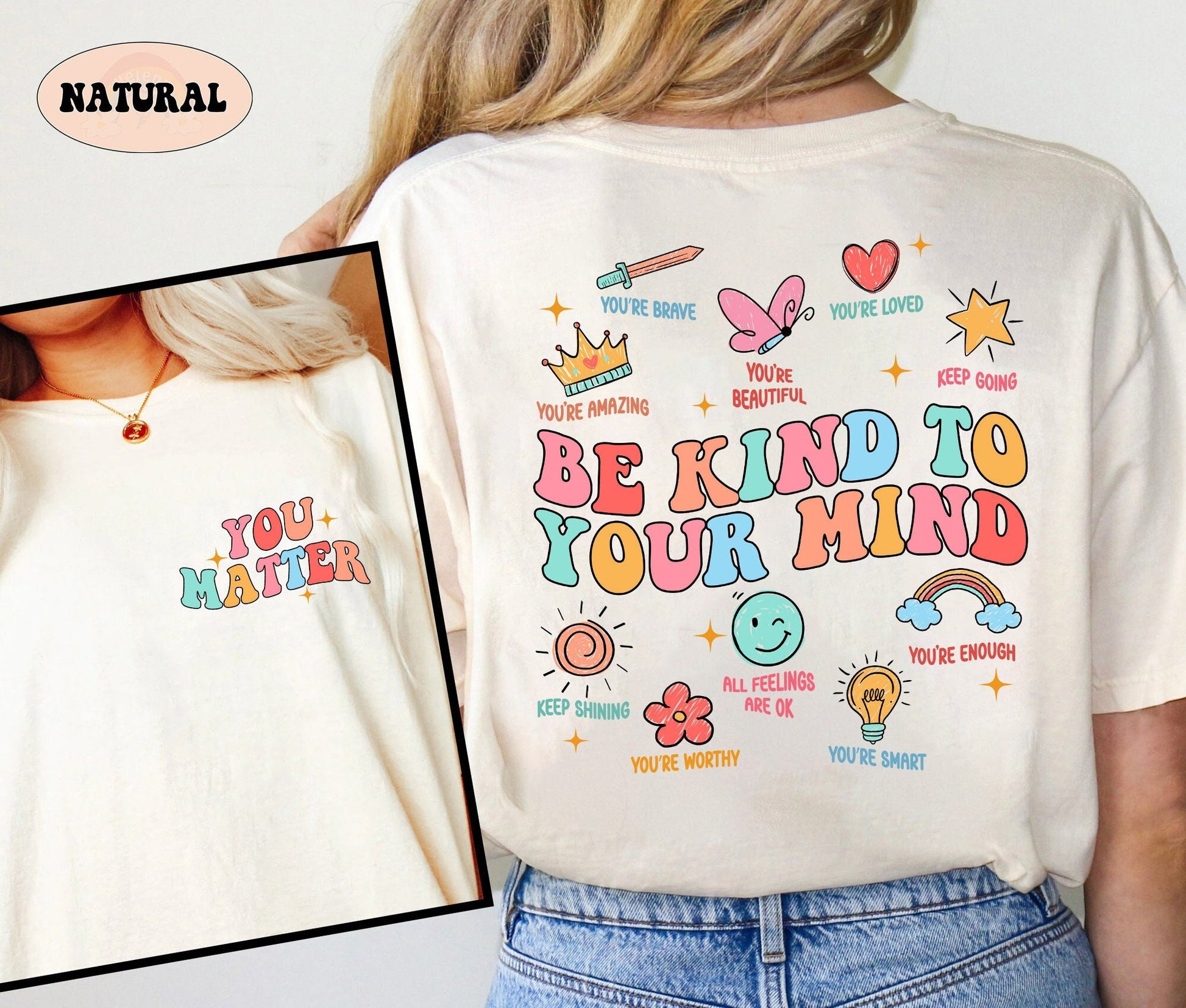 School Counselor Shirt, You Matter Shirt, Be Kind To Your Mind, School Psychologist, Mental Health Matters, Teacher Appreciation Gift