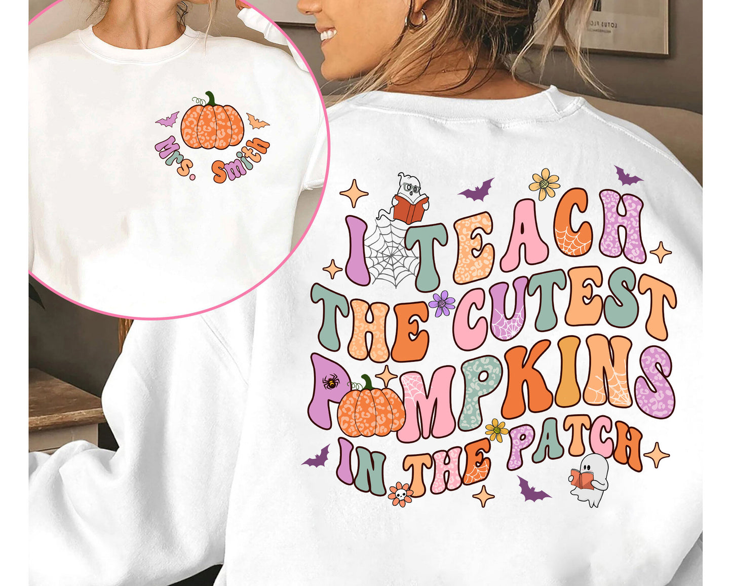 Teacher Halloween Shirt, I Teach The Cutest Pumpkins In The Patch, Pumpkin Teacher Shirt, Spooky Teacher Shirt, Teacher Halloween Gift