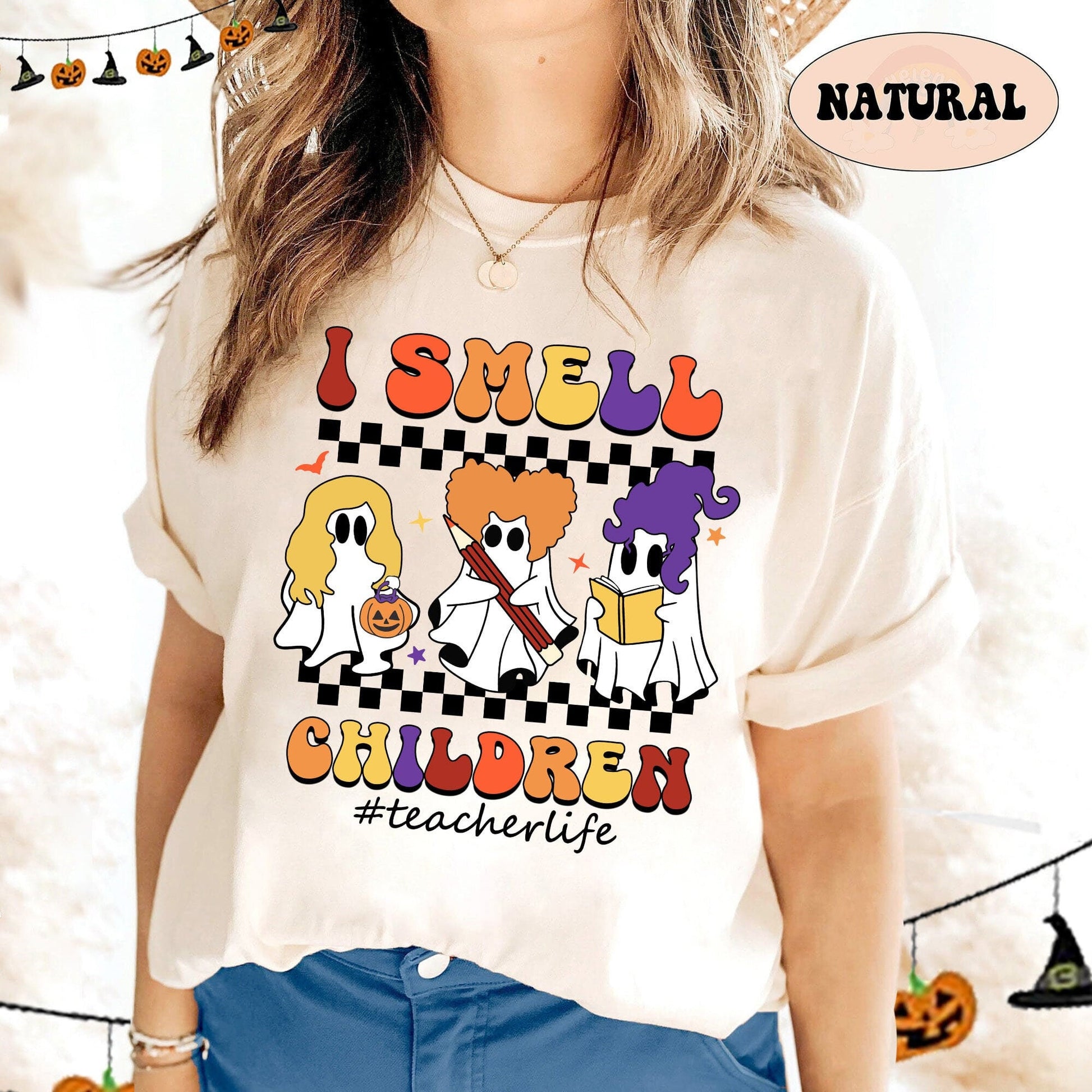 Teacher Halloween Shirt, I Smell Children Shirt, Teacher Life Shirt, Spooky Teacher Shirt, Cute Ghost Teacher Shirt, Teacher Halloween Gift