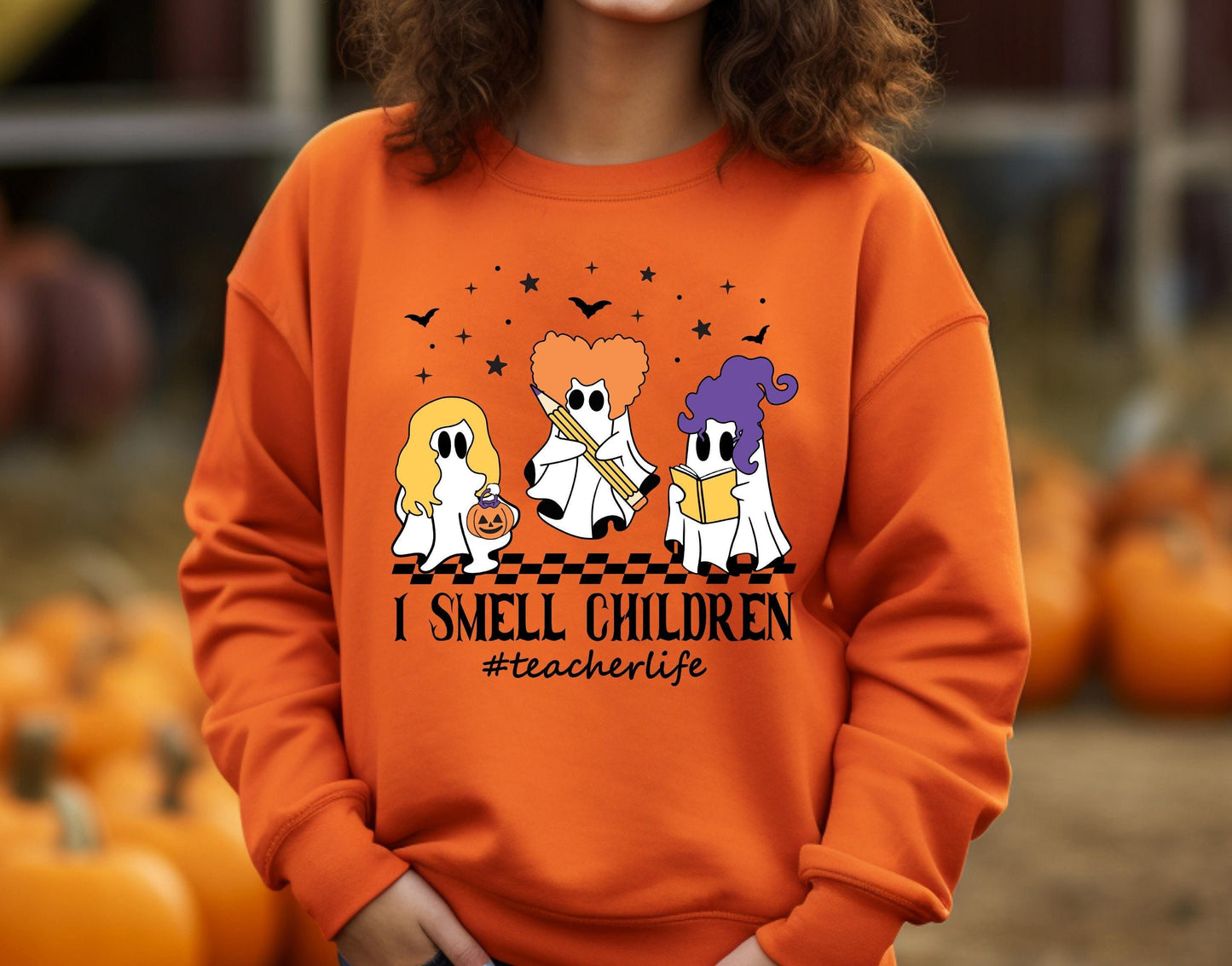 Teacher Halloween Shirt, I Smell Children Shirt, Teacher Life Shirt, Spooky Teacher Shirt, Cute Ghost Teacher Shirt, Teacher Halloween Gift