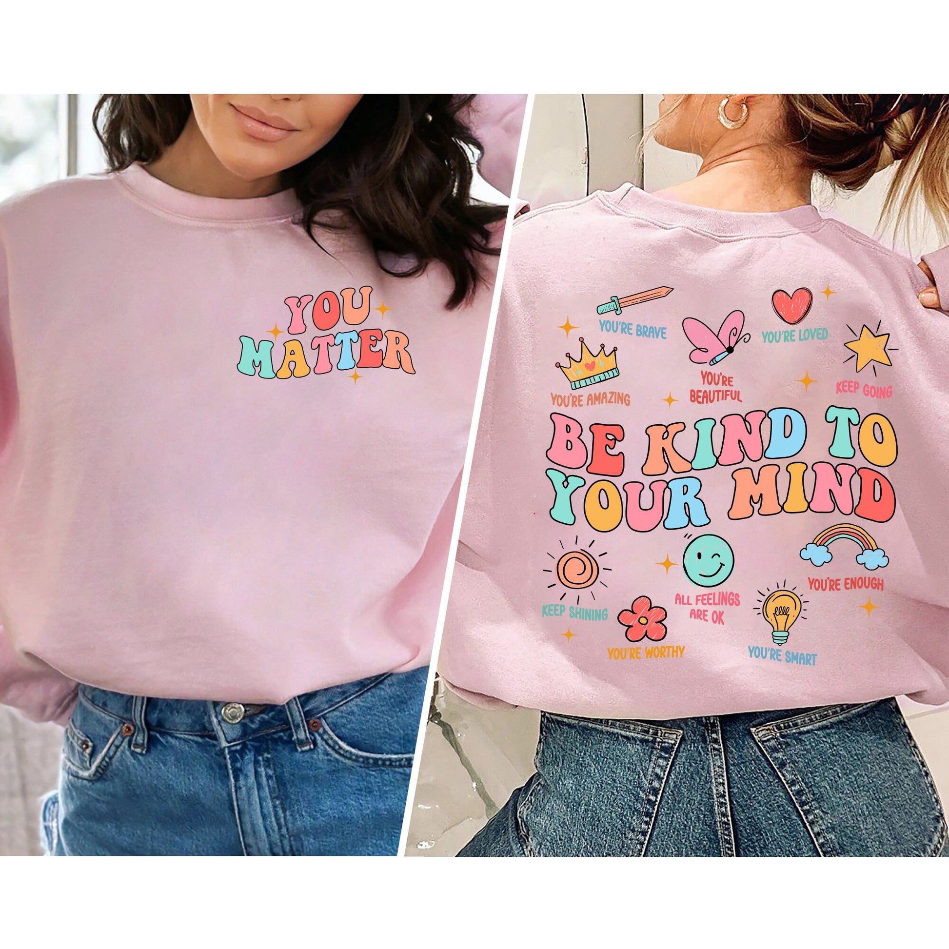 School Counselor Shirt, You Matter Shirt, Be Kind To Your Mind, School Psychologist, Mental Health Matters, Teacher Appreciation Gift