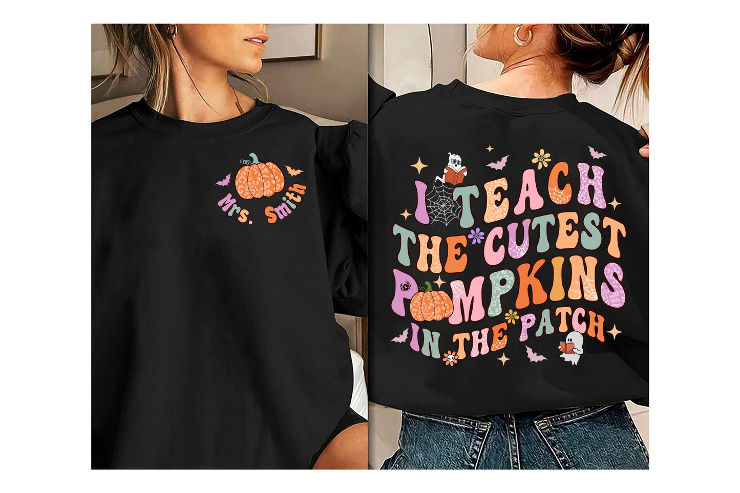 Teacher Halloween Shirt, I Teach The Cutest Pumpkins In The Patch, Pumpkin Teacher Shirt, Spooky Teacher Shirt, Teacher Halloween Gift