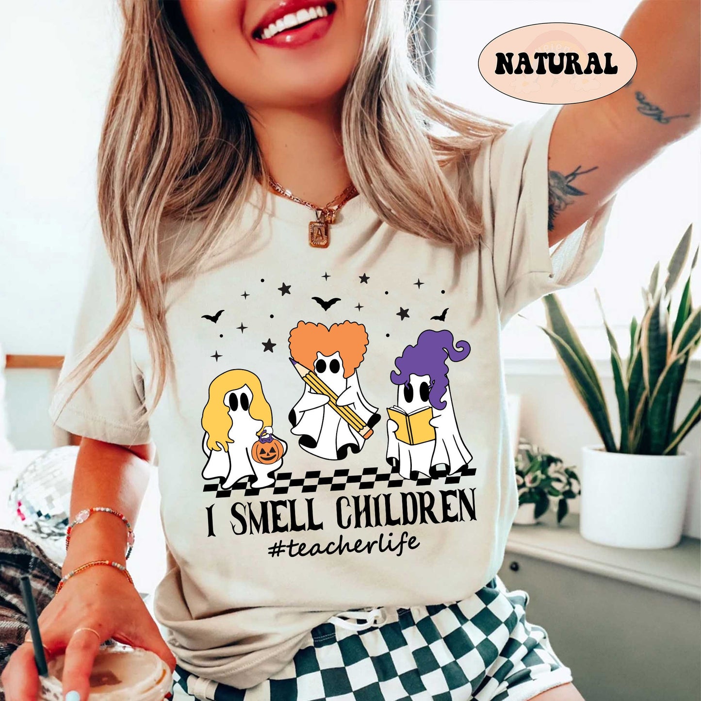 Teacher Halloween Shirt, I Smell Children Shirt, Teacher Life Shirt, Spooky Teacher Shirt, Cute Ghost Teacher Shirt, Teacher Halloween Gift