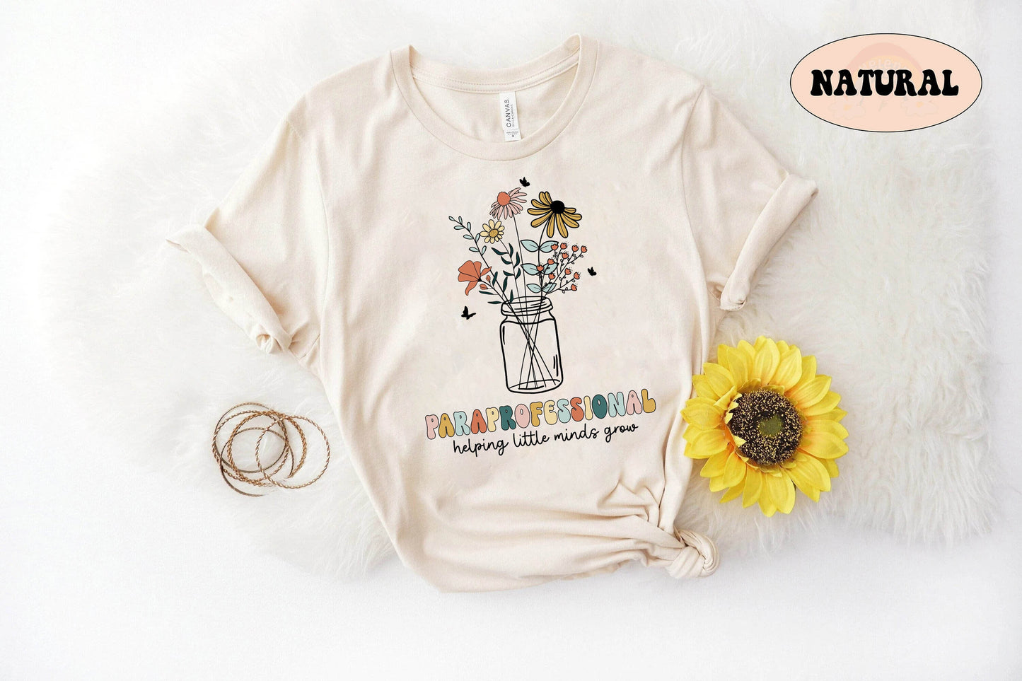 Paraprofessional Shirt, Helping Little Minds Grow, Teacher Aide Gift