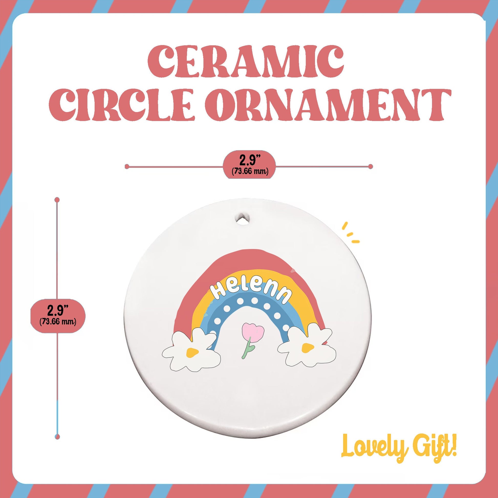 Personalized Teacher Christmas Ornament, Custom Teacher Ornament Keepsake Thank You Gift, Teacher Christmas Gift, Teacher Appreciation Gifts