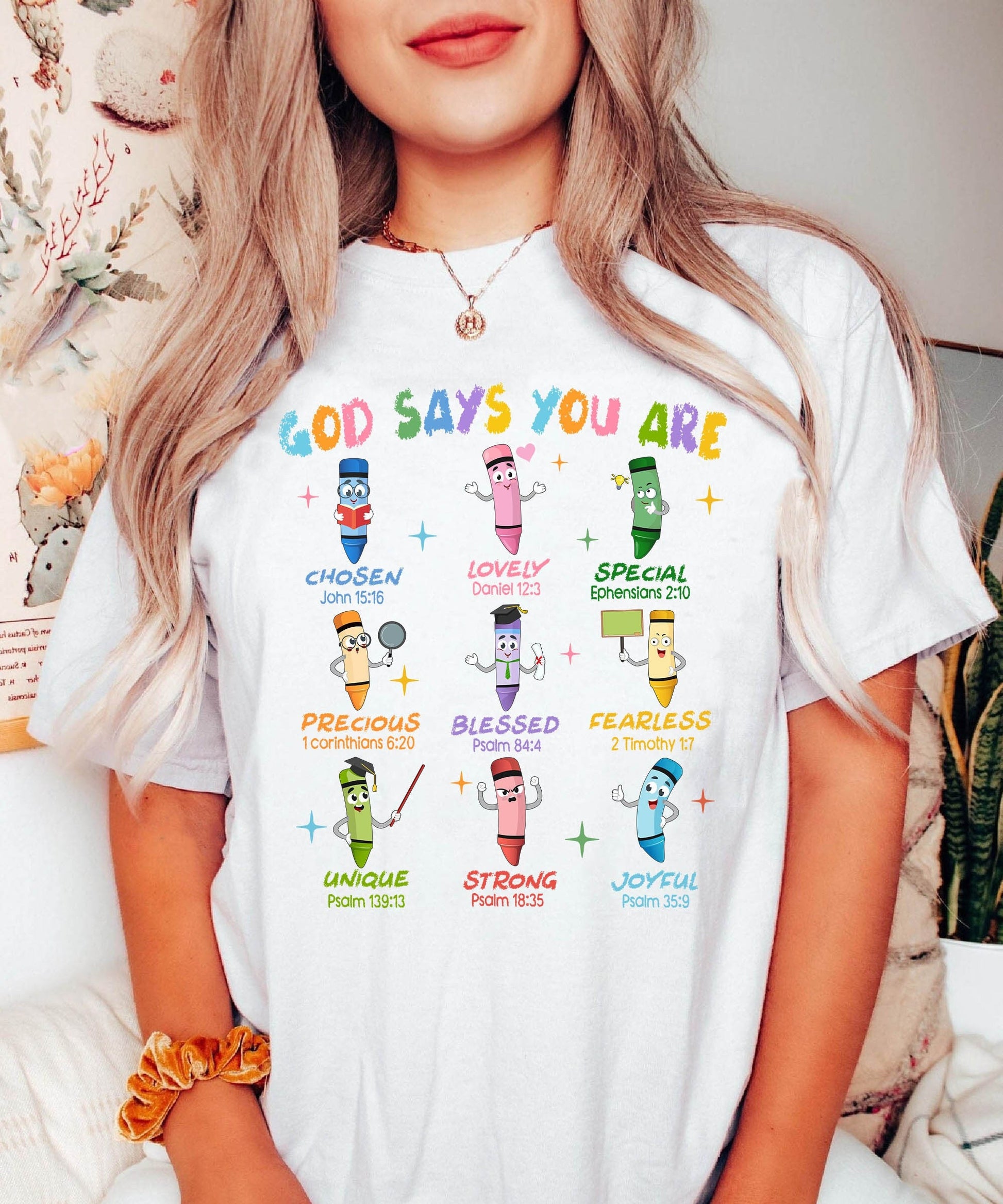 Teacher Shirt, Christian Teacher Shirt, God Says Teacher Shirt, Teacher Bible Verse Shirt, Kindergarten Teacher, Teacher Appreciation Gift