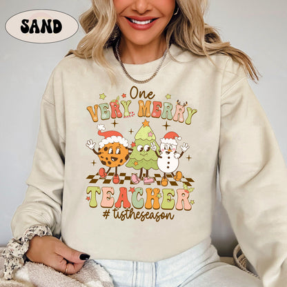 Teacher Christmas Shirt, Very Merry Teacher Shirt, Tis The Season Christmas Teacher Sweatshirt, Teacher Team Shirt, Teacher Christmas Gift