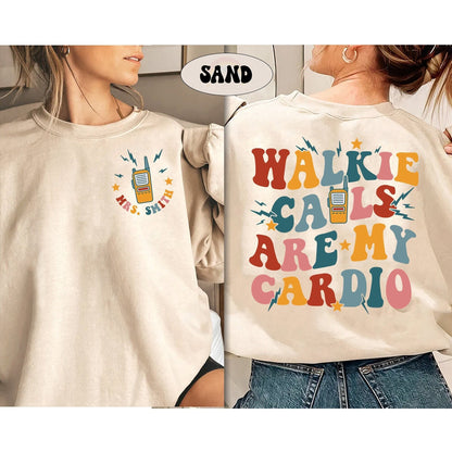 Special Education Teacher Shirt, Walkie Calls Are My Cardio Shirt, School Psychologist Shirt, Sped Teacher Tee, Behavior Therapist Shirt