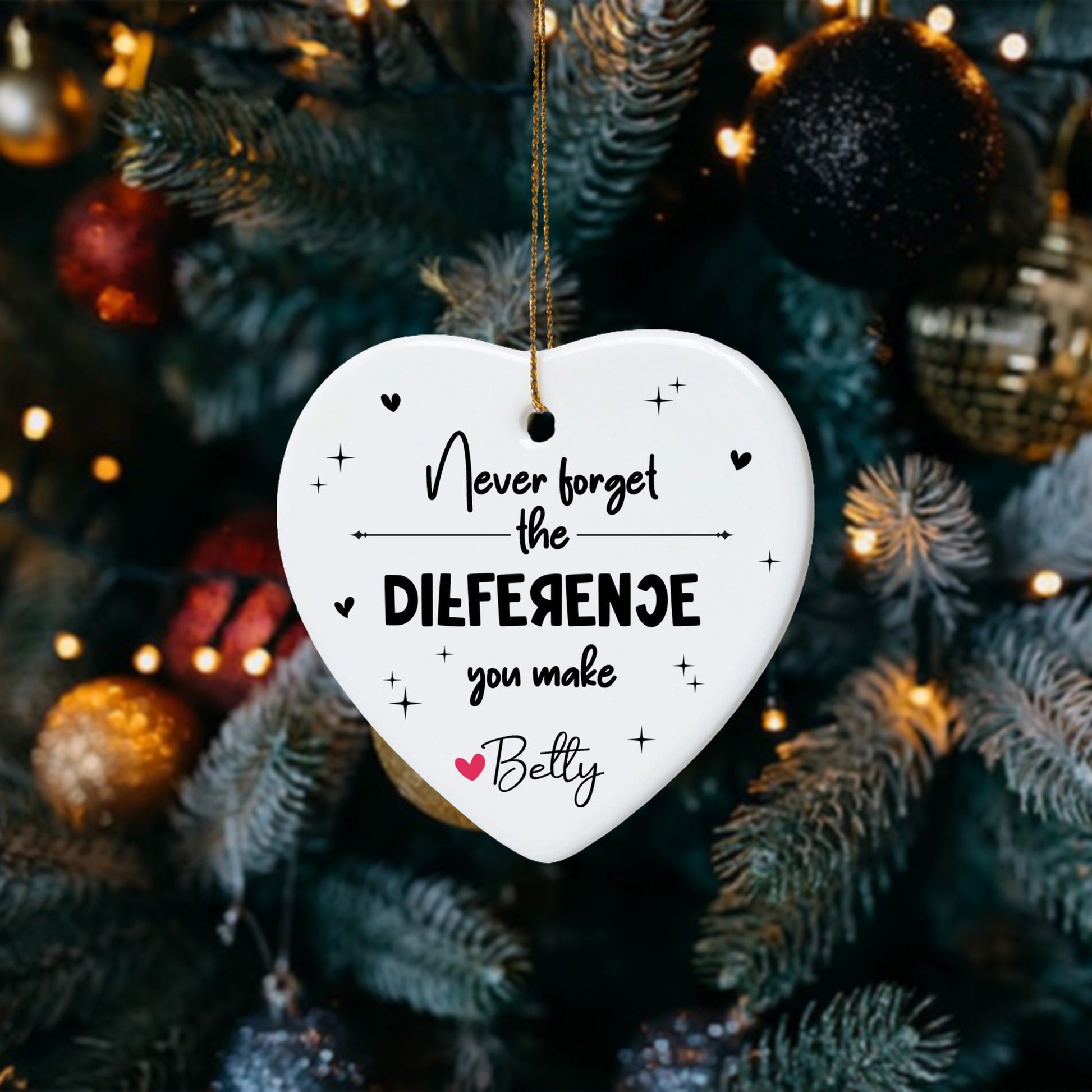 Custom Teacher Ornament, Christmas Teacher Gift, Thank You Teacher Ornament Gift, Personalized Christmas Gifts For Teacher, Teacher Keepsake