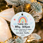 Christmas Teacher Ornament, Personalized Thank You Teacher Ornament, Cute Teacher Christmas Gift, Xmas Teacher Gift, Teacher Ornament Gift