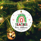 Personalized Christmas Teacher Ornament, Christmas Gifts For Teacher, Merry Teacher Xmas Ornament Gift, Teacher Gifts, Merry Christmas