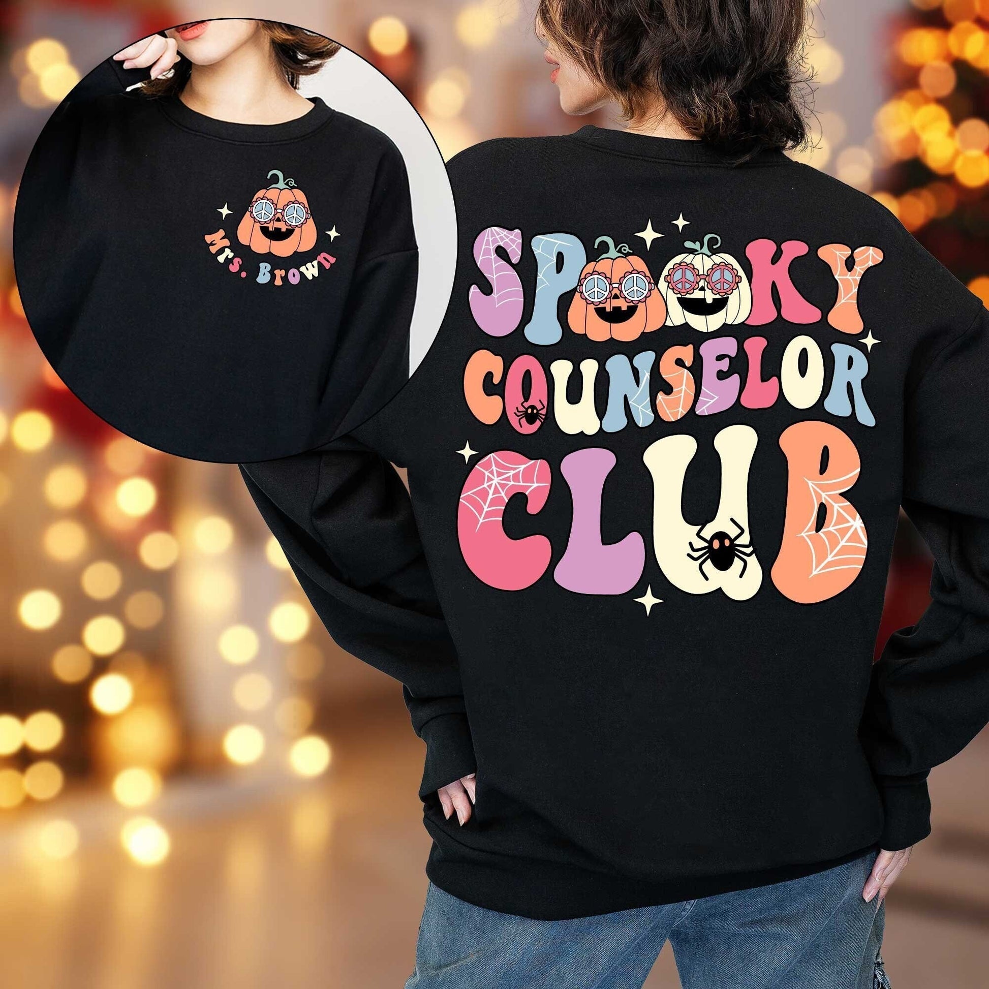 School Counselor Halloween Shirt, Spooky Counselor Club, Counselor Halloween Gift, Custom School Counselor Shirt, Teacher Halloween Gift