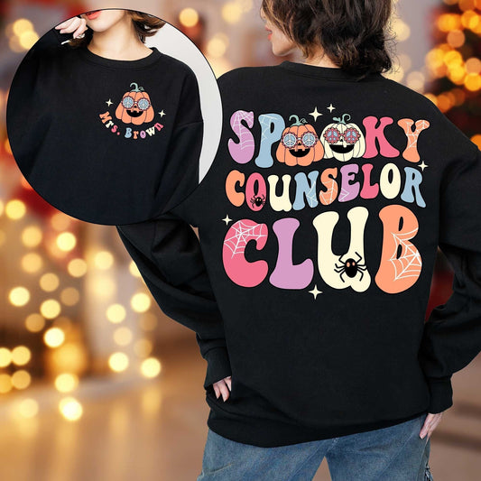 School Counselor Halloween Shirt, Spooky Counselor Club, Counselor Halloween Gift, Custom School Counselor Shirt, Teacher Halloween Gift