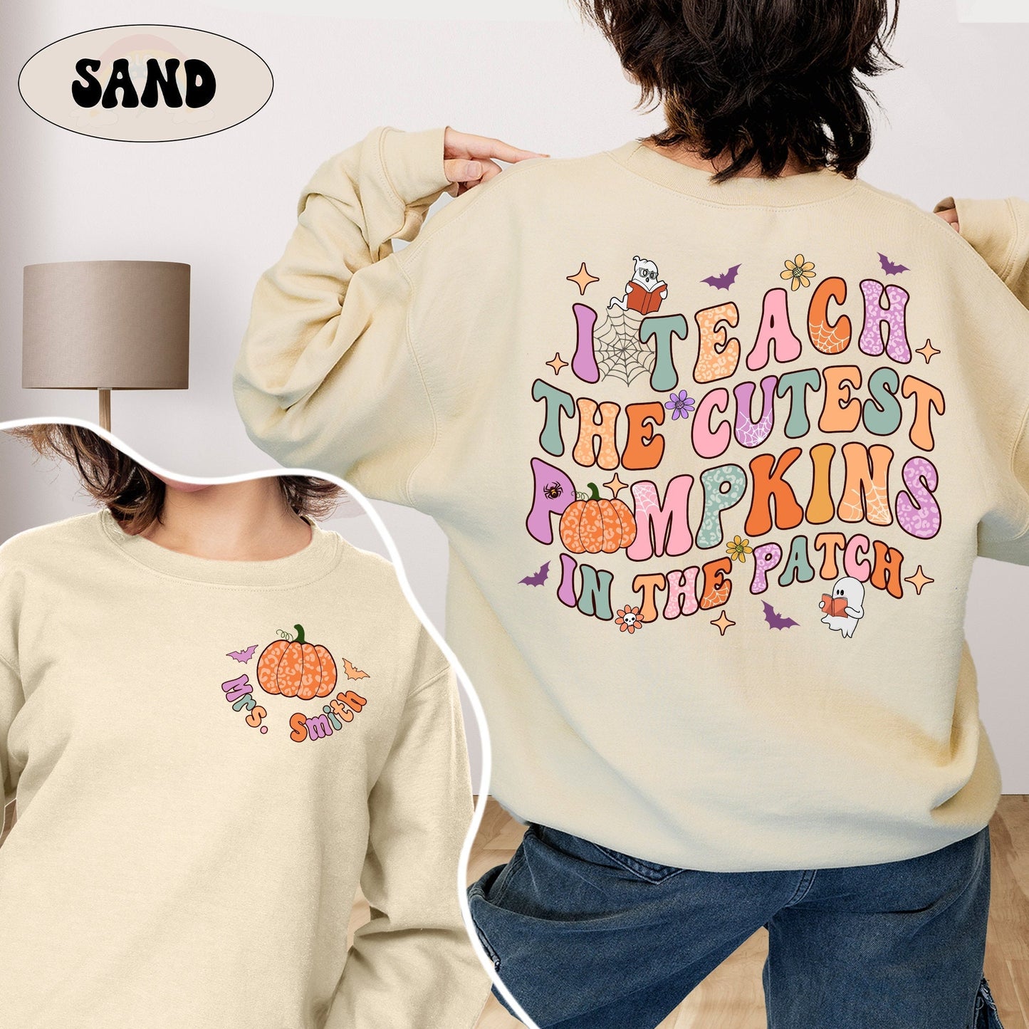 Teacher Halloween Shirt, I Teach The Cutest Pumpkins In The Patch, Pumpkin Teacher Shirt, Spooky Teacher Shirt, Teacher Halloween Gift