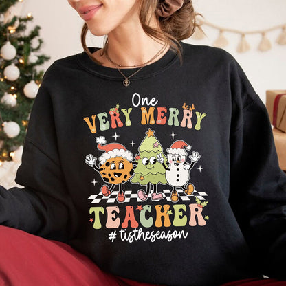 Teacher Christmas Shirt, Very Merry Teacher Shirt, Tis The Season Christmas Teacher Sweatshirt, Teacher Team Shirt, Teacher Christmas Gift