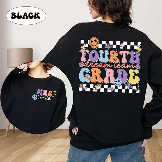 Teacher Shirt, Fourth Grade Dream Team Shirt, Retro Fourth Grade Era Shirt, Teacher 4th Grade Shirt, Teacher Gift, Teacher Appreciation Gift