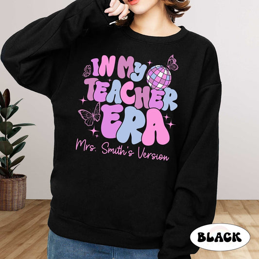 Teacher Shirt, In My Cool Teacher Era, Custom Teacher Name Shirt, Retro Teacher Era Shirt, Back To School Shirt, Teacher Appreciation Gift