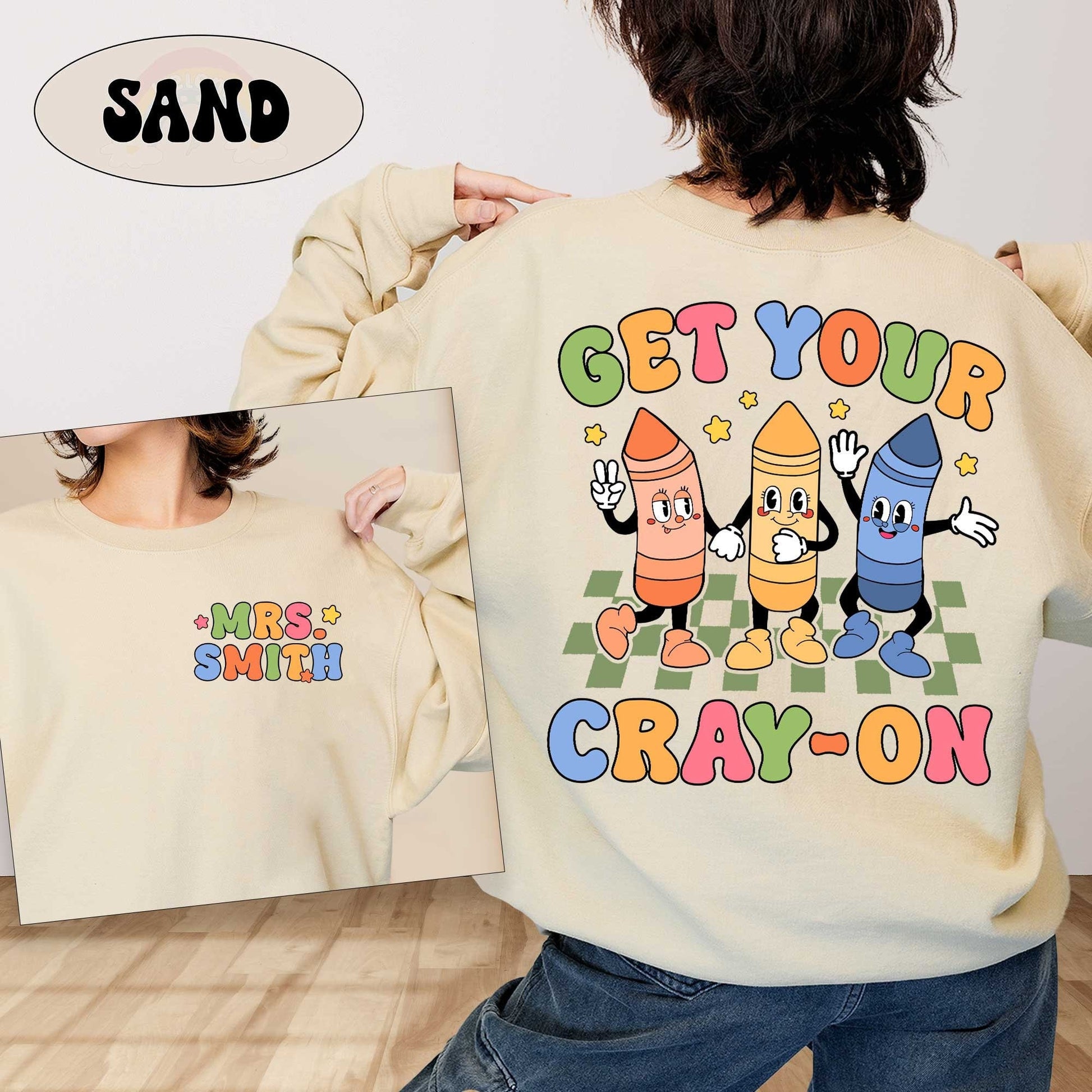 Teacher Shirt, Get Your Cray-on Shirt, Back To School Shirt, Kindergarten Teacher, Cute Kindergarten Teacher, Teacher Appreciation Gift