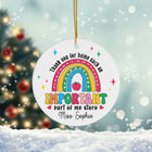 Personalized Teacher Ornament, Christmas Teacher Gift, Thank You Teacher Keepsake, Christmas Gifts For Teacher, Teacher Ornament Gift