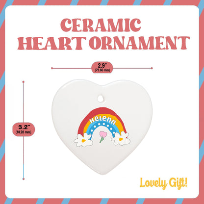 Nursery Teacher Gift, Personalized Nursery Rainbow Teacher Christmas Ornament, Teacher Appreciation Gift, Christmas Teacher Gift