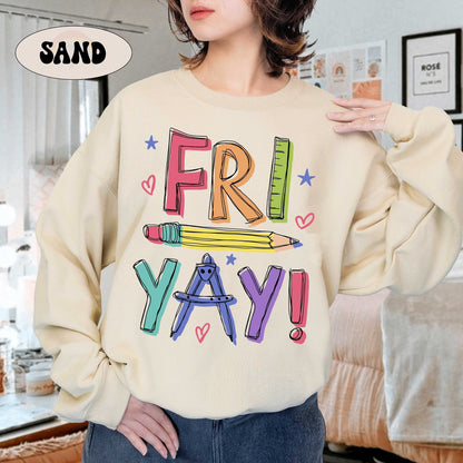 Teacher Shirt, Happy Friyay Shirt, Funny Teacher Shirt, Fri-Yay Shirt, Teacher Team Shirt, Kindergarten Teacher, Teacher Appreciation Gift