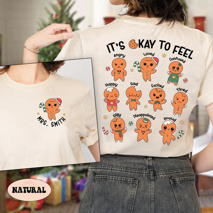 School Psychologist Christmas Shirt All Feelings Are Okay, School Psych Christmas Sweatshirt, Mental Health Shirt Christmas School Counselor