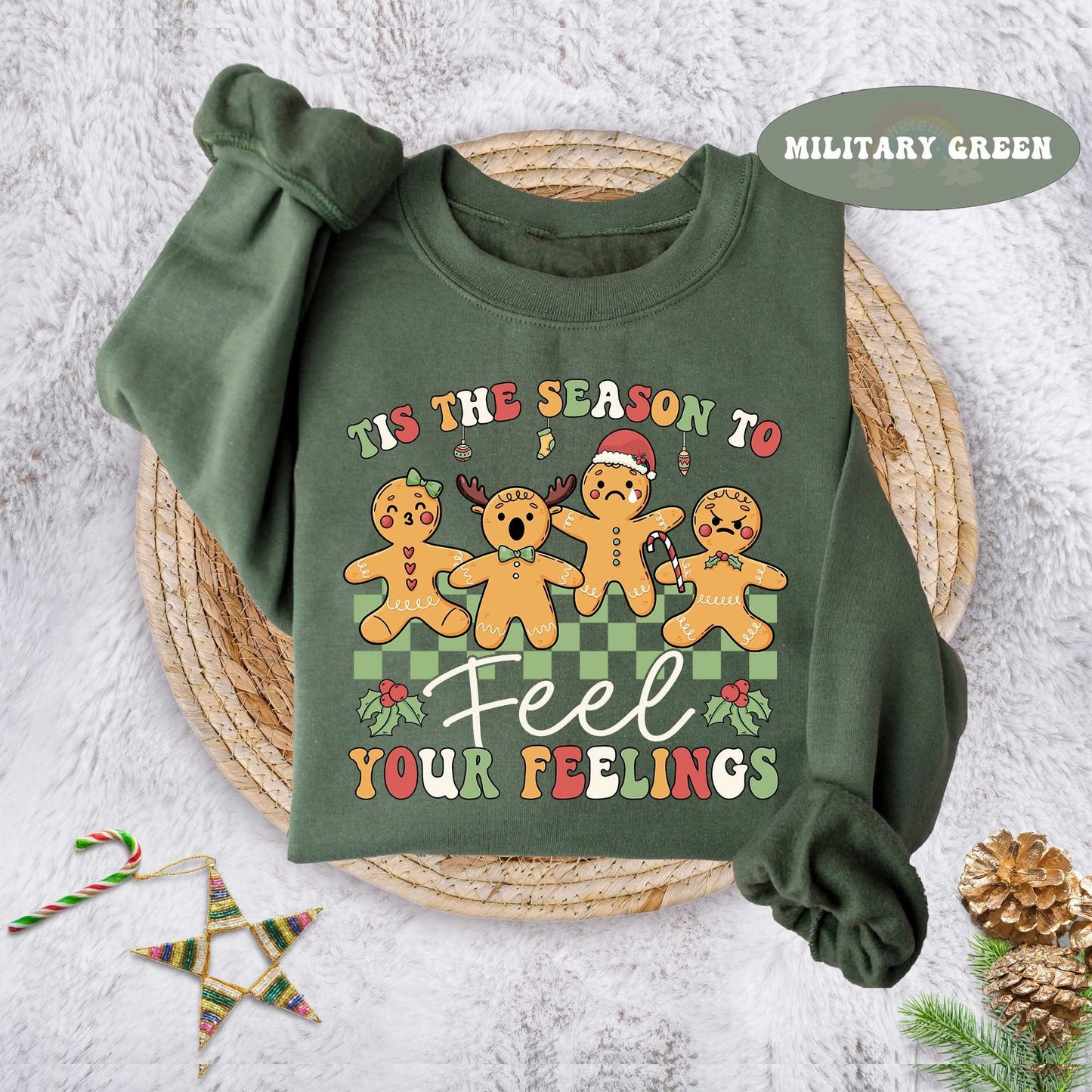 Christmas School Psychologist Shirt, It's Ok To Feel All the Feels, Mental Health Christmas Shirt, School Counselor, Tis The Season Xmas