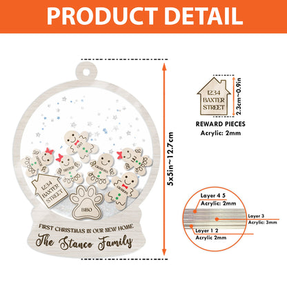 Thank You School Psychologist Ornament, School Psych Shaker Ornament Keepsake, Custom Christmas Gifts For School Psych, School Psych Gift