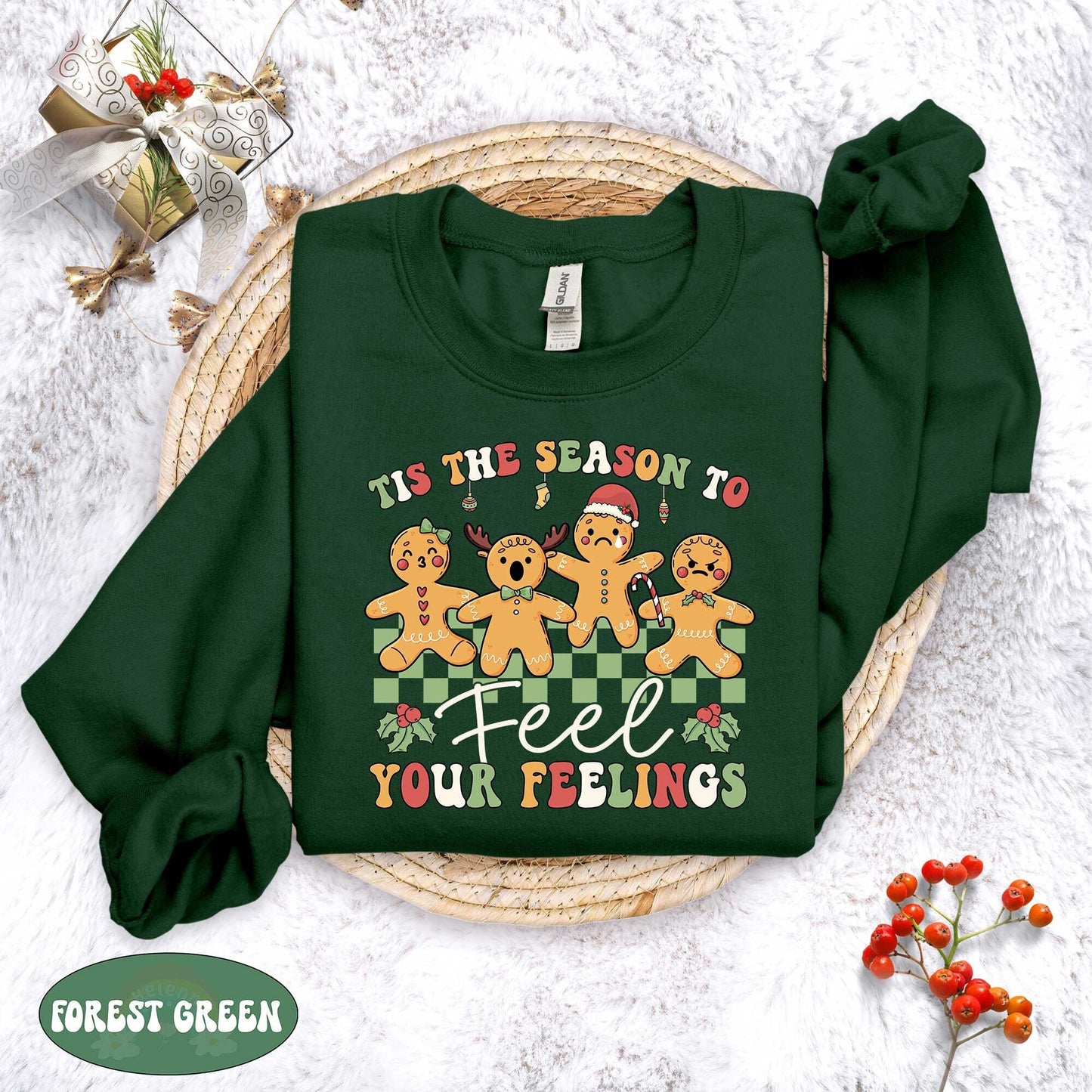 Christmas School Psychologist Shirt, It's Ok To Feel All the Feels, Mental Health Christmas Shirt, School Counselor, Tis The Season Xmas