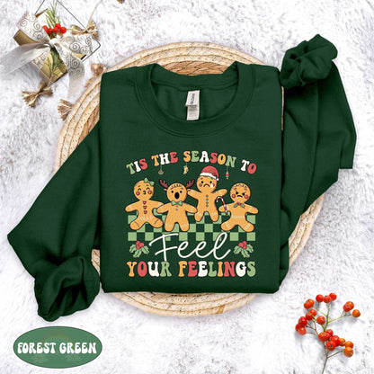 Christmas School Psychologist Shirt, It's Ok To Feel All the Feels, Mental Health Christmas Shirt, School Counselor, Tis The Season Xmas
