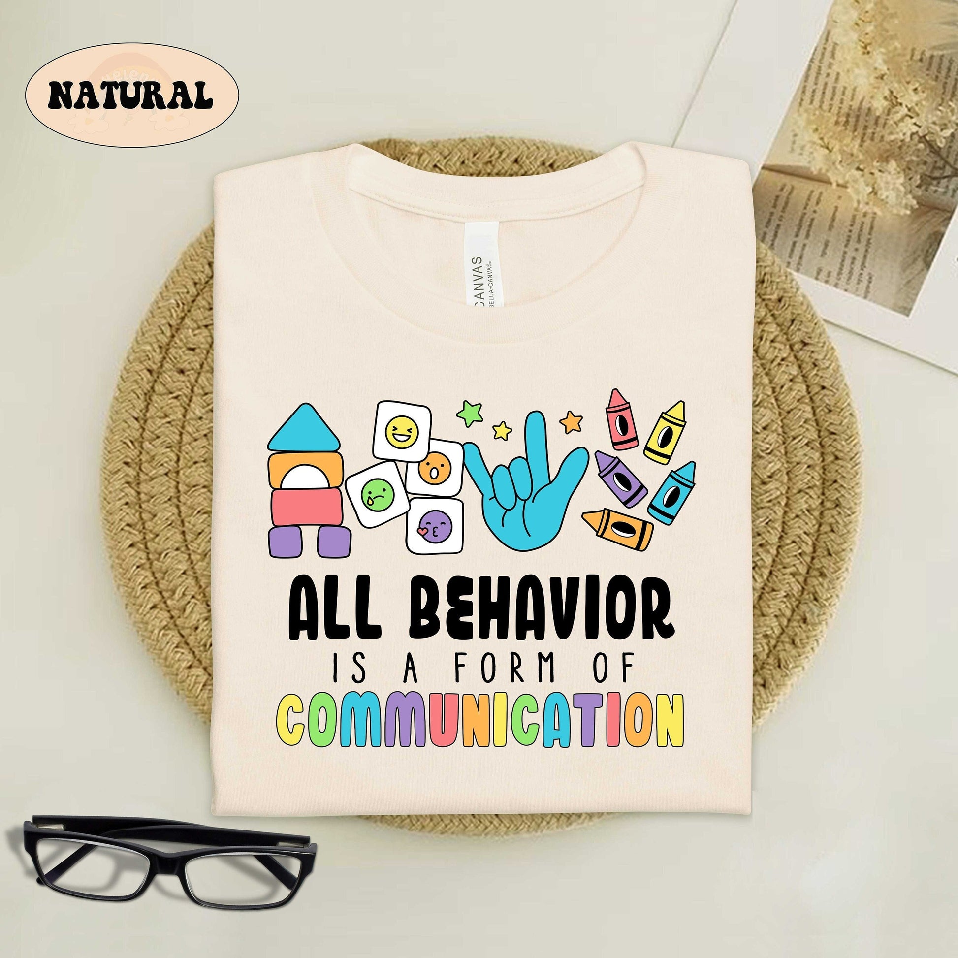 Teacher Shirt, All Behavior Is A Form Of Communication, Special Education Teacher Shirt, Neurodiversity, Sped Teacher, Inclusion Matters