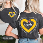 Teacher Shirt, Teaching Is A Work Of Heart, Teacher Life Shirt, Custom Teacher Pencil Shirt, Kindergarten Teacher, Teacher Appreciation Gift