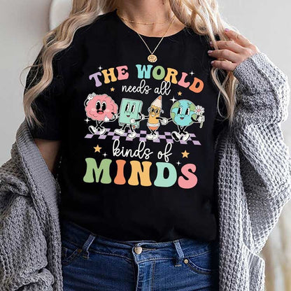 Special Education Teacher Shirt, The World Needs All Kinds Of Minds, SPED Teacher, Neurodiversity Shirt, Acceptance Shirt, SPED Teacher Gift
