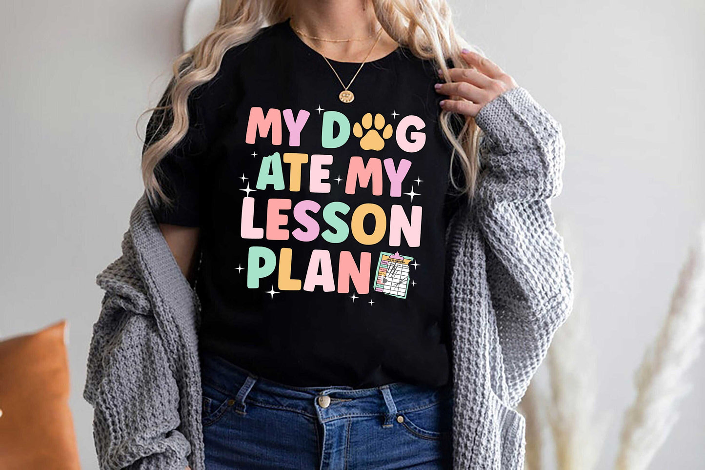 Teacher Shirt, My Dog Ate My Lesson Plan Shirt, Funny Teacher Shirt, Kindergarten Teacher, Teacher Life, Teacher Appreciation Dog Mom Gift