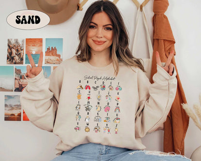 School Psychologist Alphabet Shirt, School Psych Shirt, School Psych Gift, Psychology Mental Health Shirt, School Psych Appreciation Gift