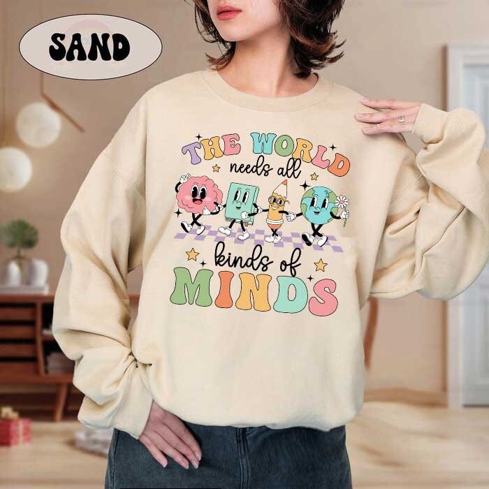 Special Education Teacher Shirt, The World Needs All Kinds Of Minds, SPED Teacher, Neurodiversity Shirt, Acceptance Shirt, SPED Teacher Gift