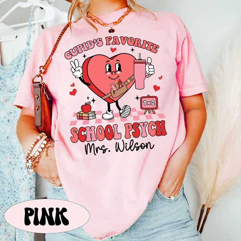 School Psychologist Valentine Shirt, Cupids Favorite School Psych Valentine Shirt, Valentines Day School Psych Sweatshirt, School Psych Gift
