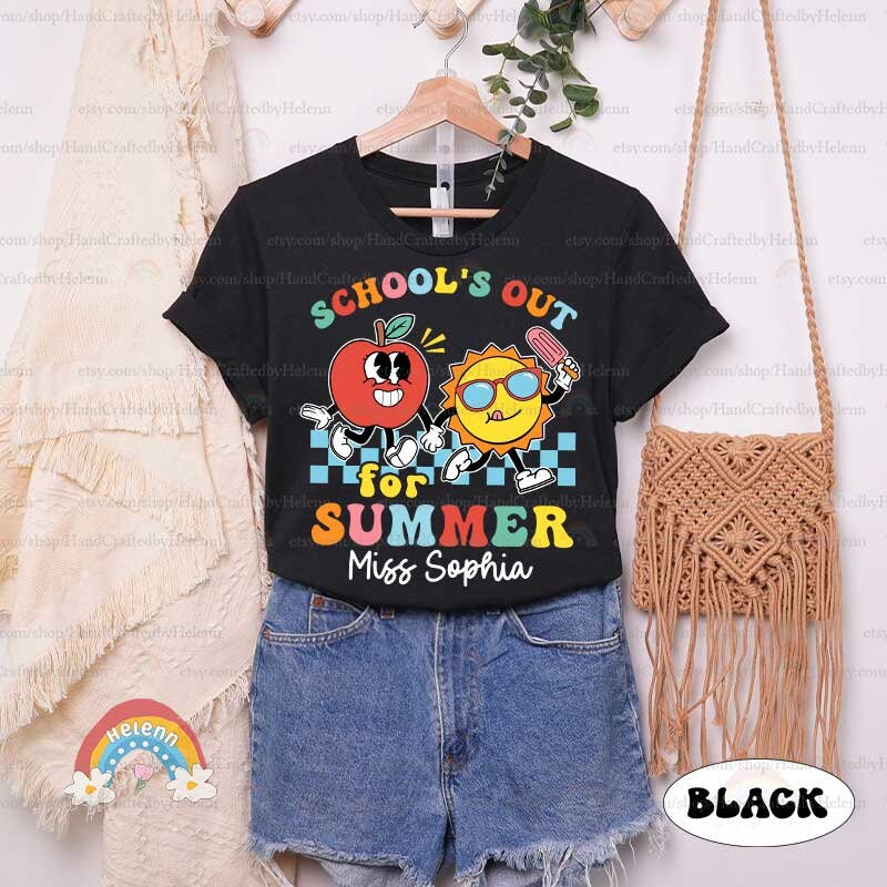 Teacher Shirt, School's Out For Summer Shirt, Last Day Of School Shirt, Teacher Summer Shirt, Elementary Teacher, Teacher Appreciation Gifts